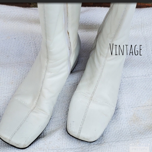 Vintage Shoes - Vintage twiggy boots 10